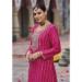 Picture of Shapely Chiffon Pink Straight Cut Salwar Kameez