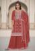 Picture of Fine Chiffon Indian Red Readymade Salwar Kameez