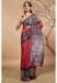 Picture of Stunning Chiffon Fire Brick Saree