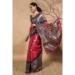 Picture of Stunning Chiffon Fire Brick Saree