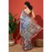 Picture of Fine Chiffon Light Slate Grey Saree