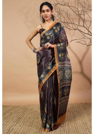 Picture of Fine Chiffon Purple Saree