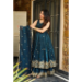 Picture of Fine Silk Dark Slate Grey Readymade Salwar Kameez