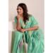Picture of Nice Linen Dark Sea Green Saree