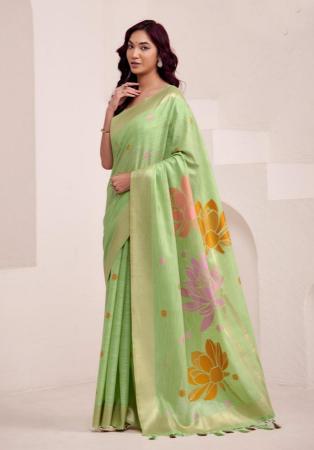 Picture of Exquisite Linen Dark Khaki Saree