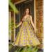 Picture of Good Looking Rayon Golden Rod Readymade Salwar Kameez