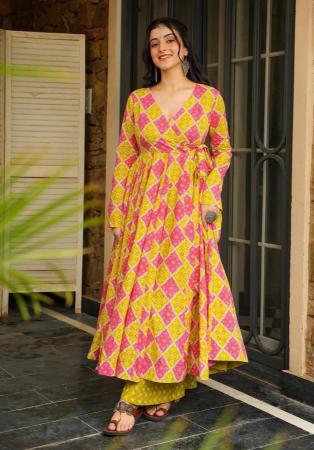 Picture of Splendid Rayon Golden Readymade Salwar Kameez