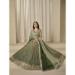 Picture of Marvelous Silk Dark Olive Green Lehenga Choli
