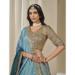 Picture of Gorgeous Silk Cadet Blue Lehenga Choli
