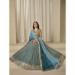 Picture of Gorgeous Silk Cadet Blue Lehenga Choli