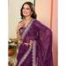 Picture of Comely Organza Brown Saree
