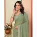 Picture of Comely Organza Dark Sea Green Saree