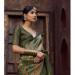 Picture of Taking Silk Dark Olive Green Saree