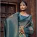 Picture of Lovely Silk Steel Blue Saree