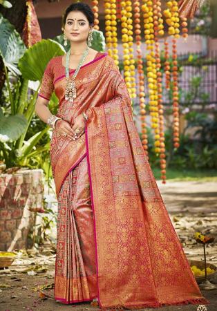 Picture of Magnificent Chiffon Deep Pink Saree