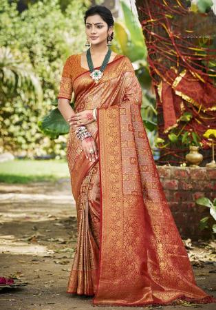 Picture of Radiant Chiffon Brown Saree