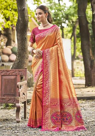 Picture of Delightful Silk Navajo White Saree