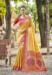 Picture of Gorgeous Silk Dark Salmon Saree