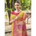 Picture of Gorgeous Silk Dark Salmon Saree