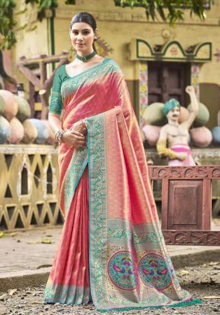 Picture of Resplendent Silk Cadet Blue Saree