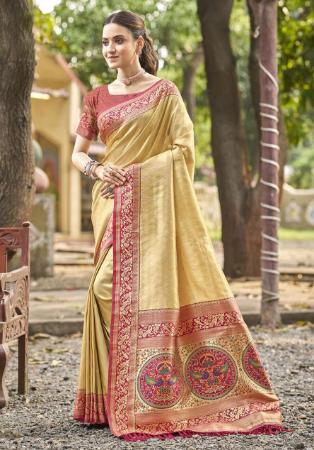 Picture of Taking Silk Dark Khaki Saree