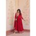 Picture of Sublime Georgette Crimson Readymade Gown