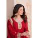 Picture of Sublime Georgette Crimson Readymade Gown