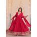 Picture of Radiant Georgette Dark Red Readymade Gown