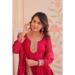 Picture of Radiant Georgette Dark Red Readymade Gown