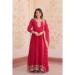 Picture of Radiant Georgette Dark Red Readymade Gown