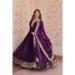 Picture of Sightly Georgette Plum Readymade Gown