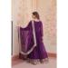 Picture of Sightly Georgette Plum Readymade Gown