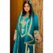 Picture of Exquisite Chiffon Navy Blue Straight Cut Salwar Kameez