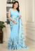Picture of Taking Cotton & Linen Light Sky Blue Saree