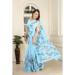 Picture of Taking Cotton & Linen Light Sky Blue Saree