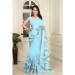 Picture of Taking Cotton & Linen Light Sky Blue Saree