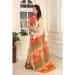 Picture of Well Formed Cotton & Linen Navajo White Saree