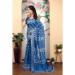 Picture of Stunning Cotton & Linen Light Steel Blue Saree