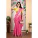 Picture of Exquisite Cotton & Linen Hot Pink Saree