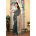 Picture of Grand Cotton & Linen Black Saree