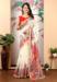 Picture of Statuesque Cotton & Linen Antique White Saree