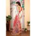 Picture of Statuesque Cotton & Linen Antique White Saree