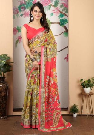 Picture of Pretty Cotton & Linen Peru Saree