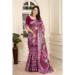 Picture of Fascinating Cotton & Linen Plum Saree