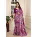 Picture of Fascinating Cotton & Linen Plum Saree