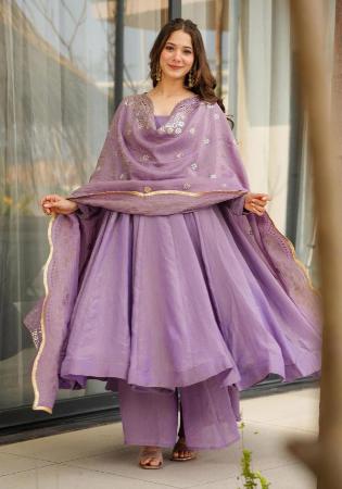 Picture of Gorgeous Chiffon Rosy Brown Readymade Salwar Kameez