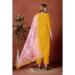 Picture of Ravishing Chiffon Golden Rod Readymade Salwar Kameez