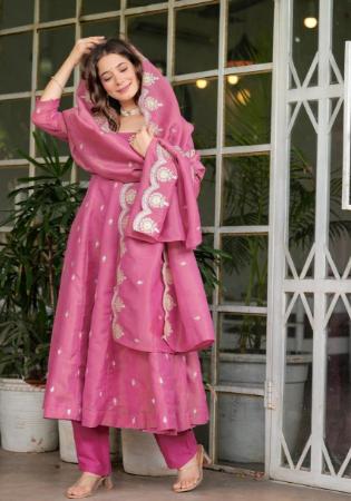 Picture of Chiffon Pale Violet Red Readymade Salwar Kameez