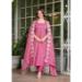 Picture of Chiffon Pale Violet Red Readymade Salwar Kameez