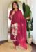Picture of Delightful Chiffon Maroon Readymade Salwar Kameez